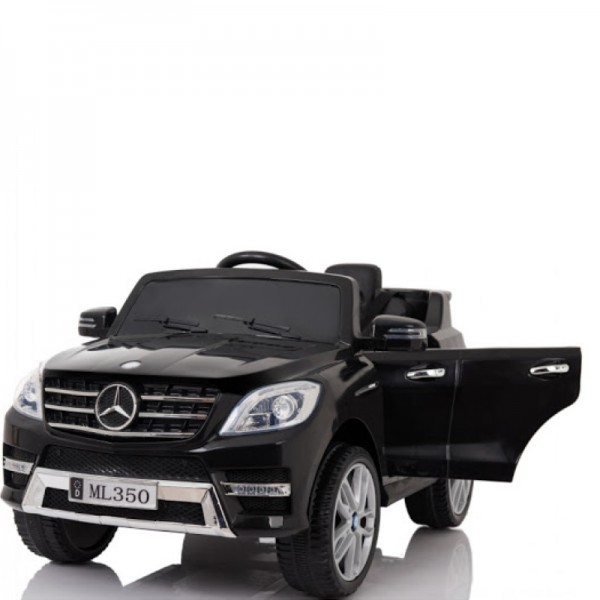 Vaikiškas elektromobilis „Mercedes ML“ (110 * 67 * 53cm) su muzika / „Light“ / nuotolinio valdymo pultu juodas