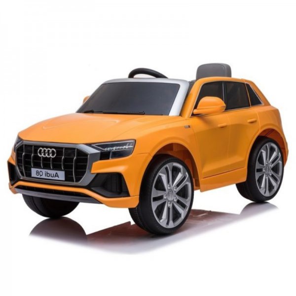 Vaikiškas elektromobilis „Audi Q8“ (108 * 66 * 55cm) su muzika / „Light“ / nuotolinio valdymo pultu „Yellow“