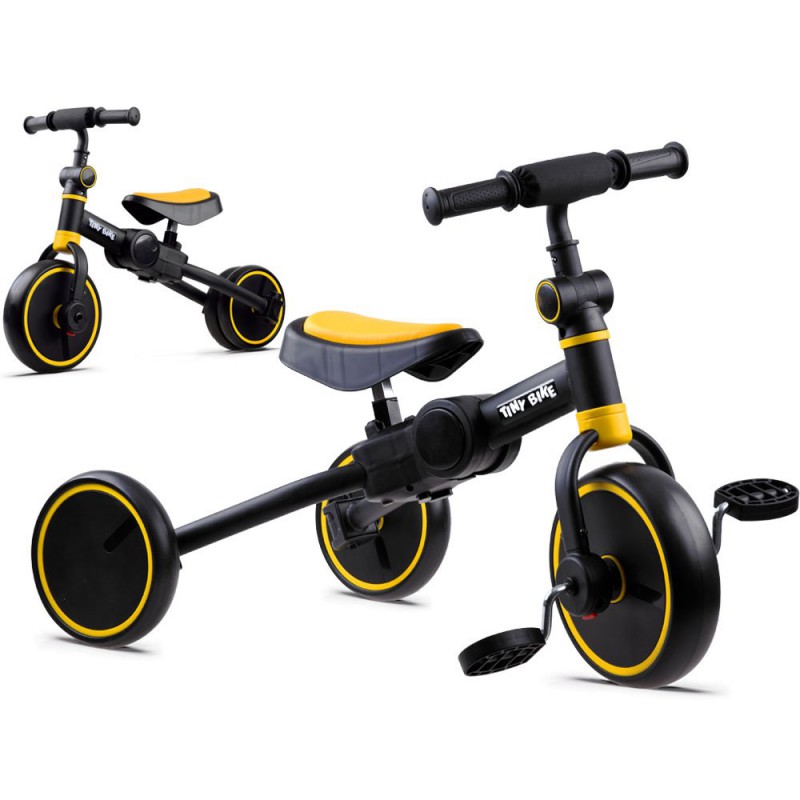 Triratukas "Tiny Bike 3in1", geltonas Triratukas "Tiny Bike 3in1", geltonas