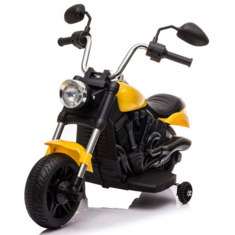Elektrinis motociklas "V-Max", geltonas Elektrinis motociklas "V-Max", geltonas