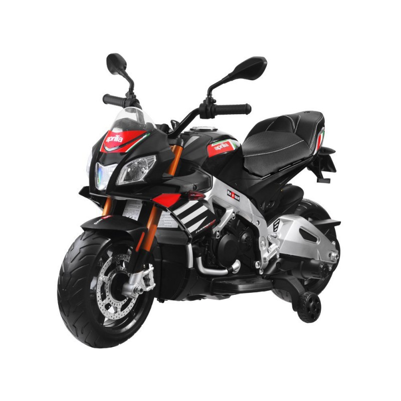 Elektrinis motociklas “Aprilia Tuono V4”, juodas Elektrinis motociklas “Aprilia Tuono V4”, juodas