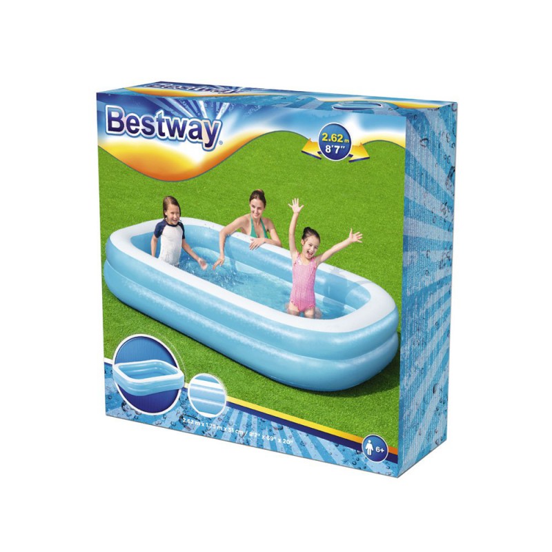 Pripučiamas baseinas Bestway 262 x 175 x 51 cm Pripučiamas baseinas Bestway 262 x 175 x 51 cm