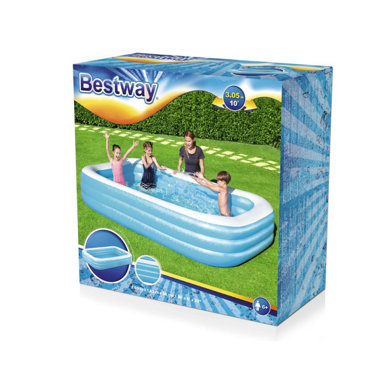 Pripučiamas baseinas Bestway 305 x 183 x 56 cm Pripučiamas baseinas Bestway 305 x 183 x 56 cm