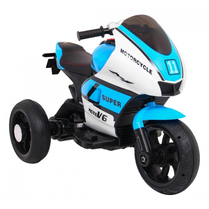 Elektrinis motociklas "Super", mėlynas Elektrinis motociklas "Super", mėlynas