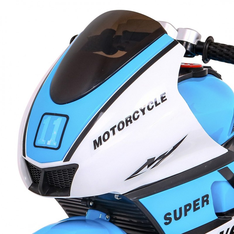 Elektrinis motociklas "Super", mėlynas Elektrinis motociklas "Super", mėlynas