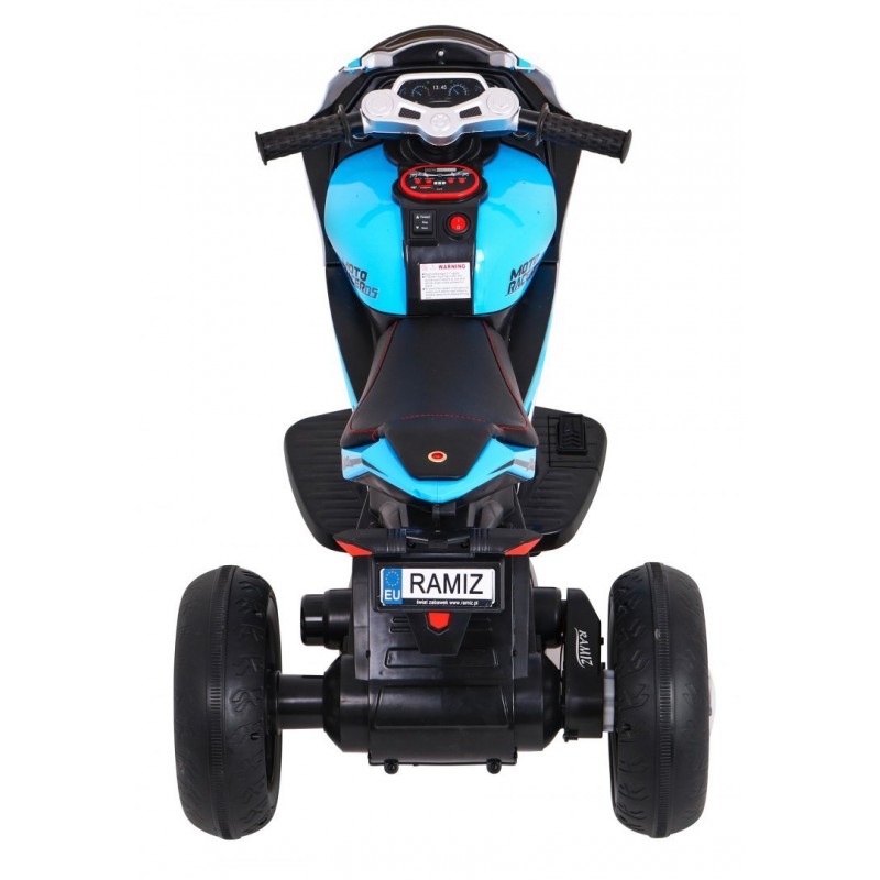 Elektrinis motociklas "Super", mėlynas Elektrinis motociklas "Super", mėlynas