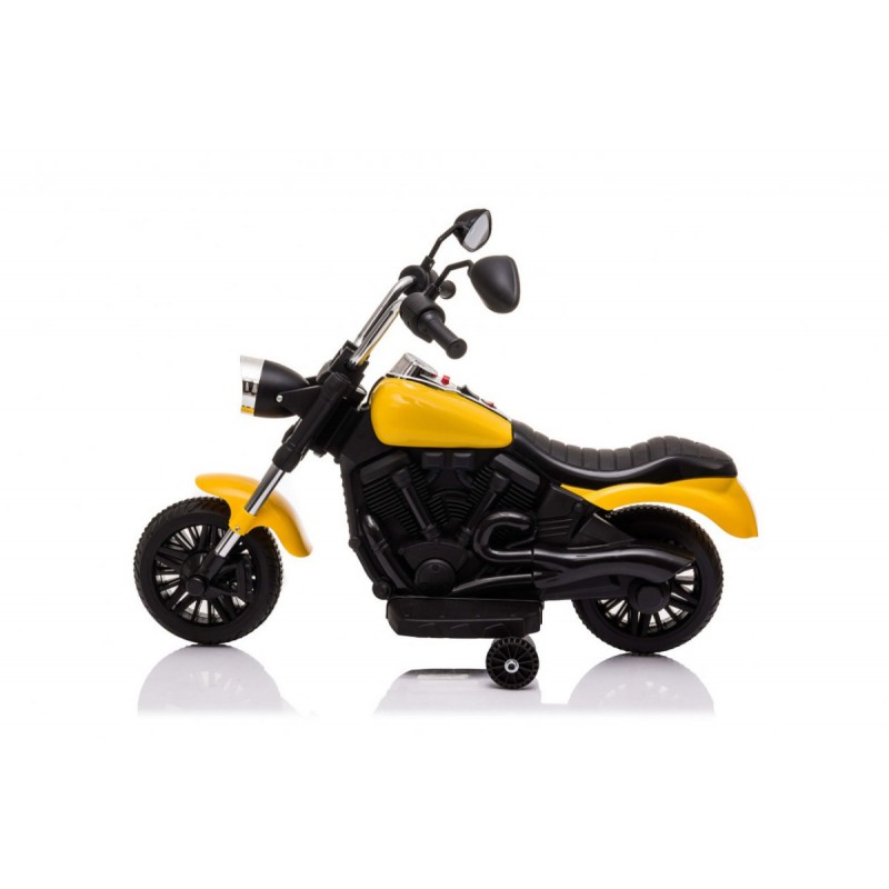 Elektrinis motociklas "V-Max", geltonas Elektrinis motociklas "V-Max", geltonas