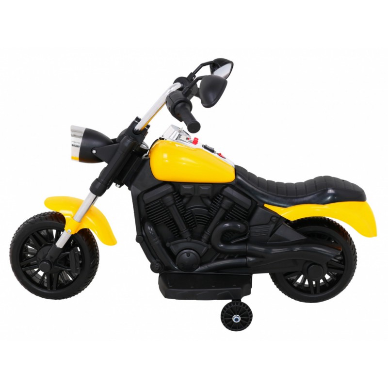 Elektrinis motociklas "V-Max", geltonas Elektrinis motociklas "V-Max", geltonas