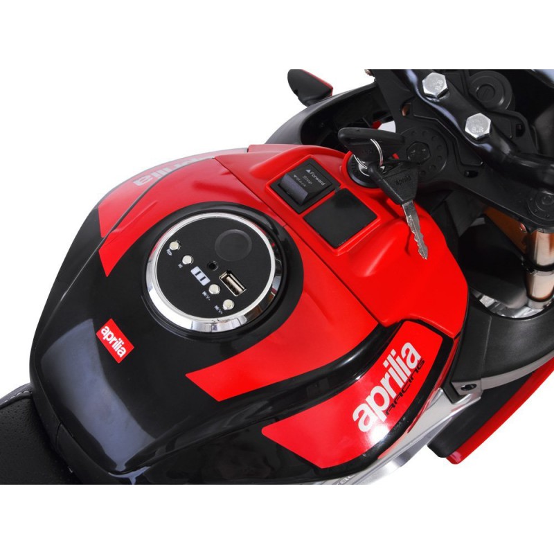Elektrinis motociklas “Aprilia Tuono V4”, juodas Elektrinis motociklas “Aprilia Tuono V4”, juodas