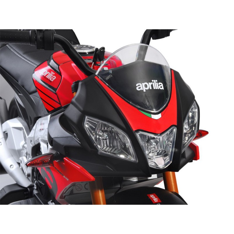 Elektrinis motociklas “Aprilia Tuono V4”, juodas Elektrinis motociklas “Aprilia Tuono V4”, juodas