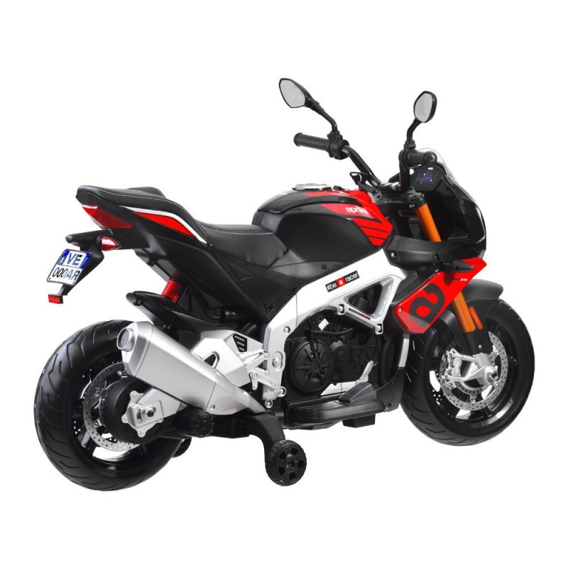 Elektrinis motociklas “Aprilia Tuono V4”, juodas Elektrinis motociklas “Aprilia Tuono V4”, juodas