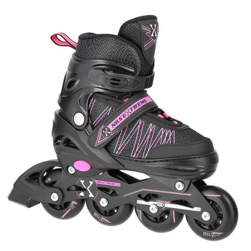 NH11912 A 2IN1 BLACK/PINK SIZE S(31-34) IN-LINE SKATES/HOCKEY ICE SKATES