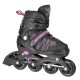 NH11912 A 2IN1 BLACK/PINK SIZE M(35-38) IN-LINE SKATES/HOCKEY ICE SKATES