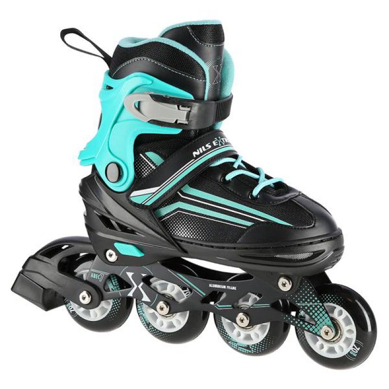 NH18190 2IN1 BLACK/BLUE SIZE M(34-38) IN-LINE SKATES/HOCKEY ICE SKATES