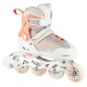 NH18190 2IN1 WHITE/PINK SIZE M(34-38) IN-LINE SKATES/FIGURE ICE SKATES