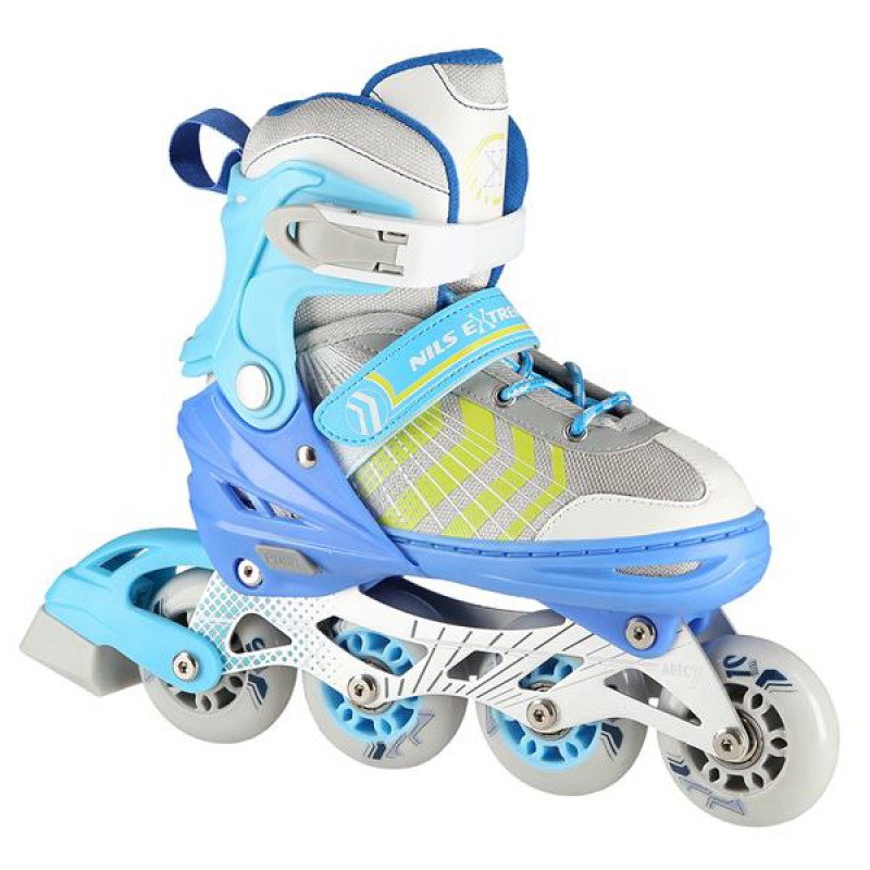 NH18192 4IN1 BLUE SIZE M(34-38) IN-LINE SKATES/HOCKEY ICE SKATES