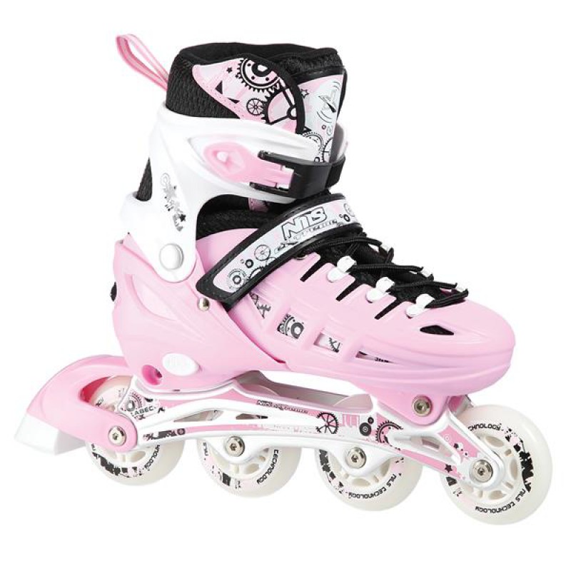 NH10905 4in1 PINK SIZE S(31-34) INLINE/ICE-SKATES NILS EXTREME