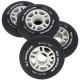 PU 84 x 24 BLACK MAT 82A WHEELS 4 PCS. NILS EXTREME