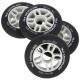 PU 90 x 24 BLACK MAT 82A WHEELS 4 PCS. NILS EXTREME