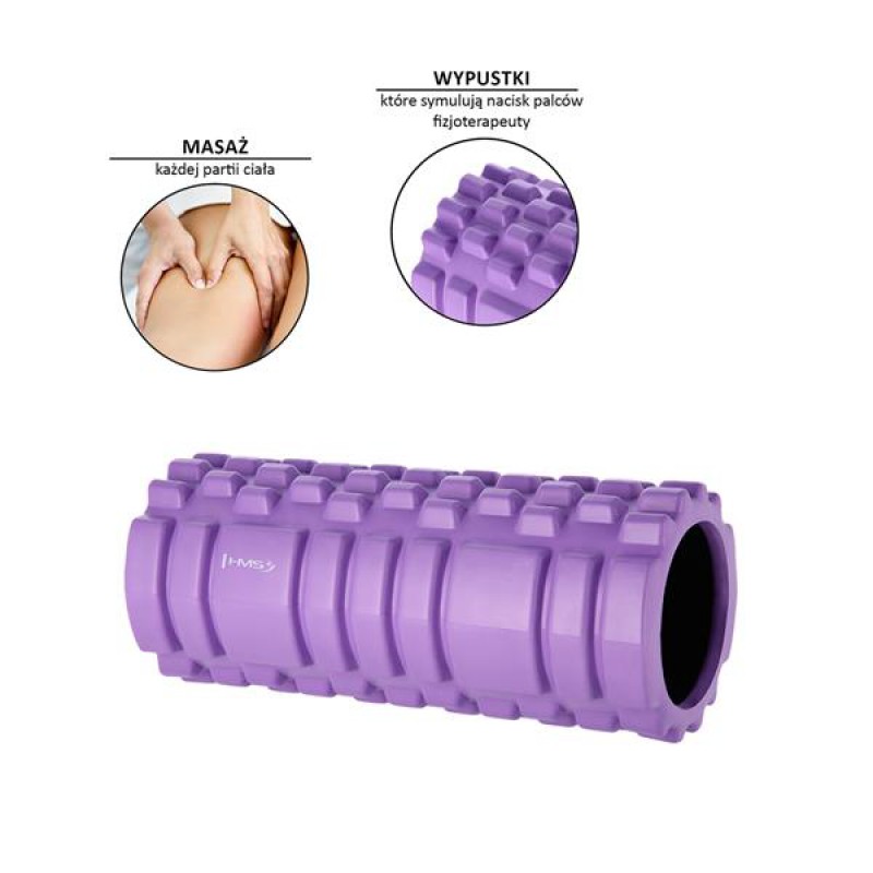 Treniruočių cilindras HMS FS103, Violetinės spalvos Treniruočių cilindras HMS FS103, Violetinės spalvos