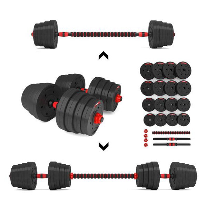 SGP30 COMPOSITE BARBELL AND DUMBBELLS SET 30 KG HMS