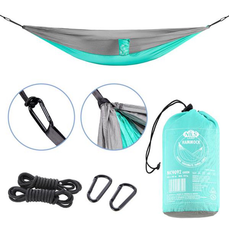 NC9092 GREEN TOURIST HAMMOCK NILS CAMP