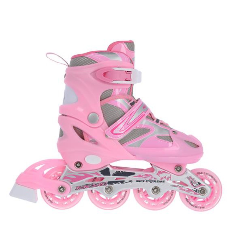 NH18366 A 2IN1 PINK SIZE L(39-42) IN-LINE SKATES/HOCKEY ICE SKATES