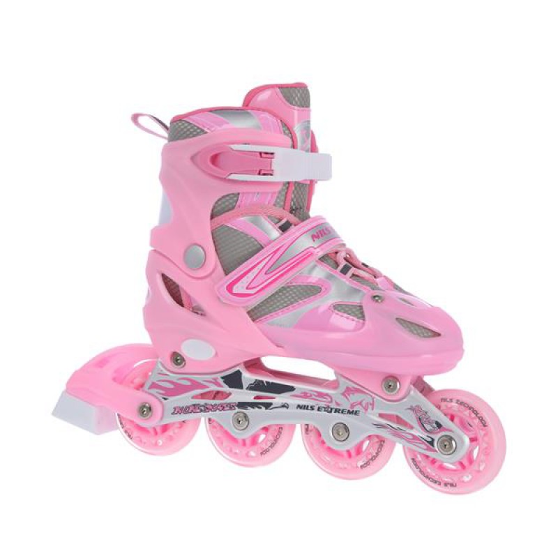 NH18366 A 2IN1 PINK SIZE L(39-42) IN-LINE SKATES/HOCKEY ICE SKATES