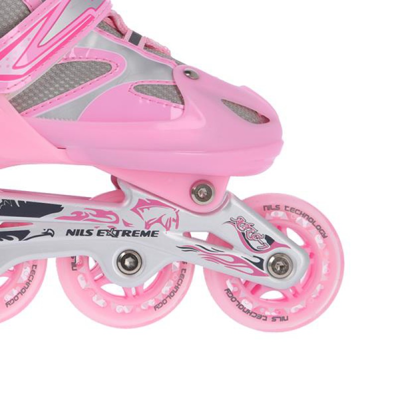 NH18366 A 2IN1 PINK SIZE L(39-42) IN-LINE SKATES/HOCKEY ICE SKATES