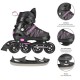 NH11912 A 2IN1 BLACK/PINK SIZE S(31-34) IN-LINE SKATES/HOCKEY ICE SKATES