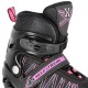 NH11912 A 2IN1 BLACK/PINK SIZE S(31-34) IN-LINE SKATES/HOCKEY ICE SKATES