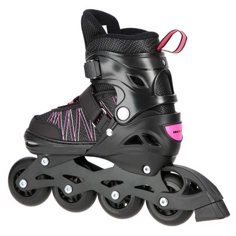 NH11912 A 2IN1 BLACK/PINK SIZE L(39-42) IN-LINE SKATES/HOCKEY ICE SKATES