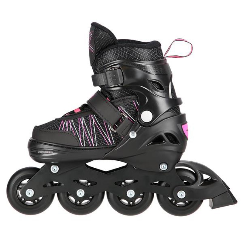 NH11912 A 2IN1 BLACK/PINK SIZE L(39-42) IN-LINE SKATES/HOCKEY ICE SKATES