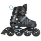 NH11912 A 2IN1 BLACK/BLUE SIZES(31-34) IN-LINE SKATES/HOCKEY ICE SKATES