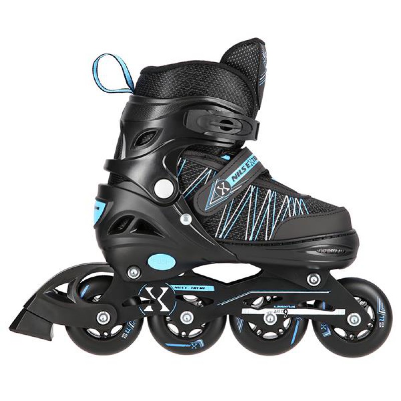 NH11912 A 2IN1 BLACK/BLUE SIZE M(35-38) IN-LINE SKATES/HOCKEY ICE SKATES