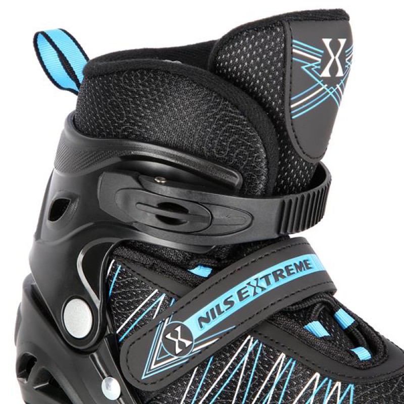 NH11912 A 2IN1 BLACK/BLUE SIZE M(35-38) IN-LINE SKATES/HOCKEY ICE SKATES