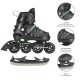 NH11912 A 2IN1 BLACK/GREEN SIZE M(35-38) IN-LINE SKATES/HOCKEY ICE SKATES