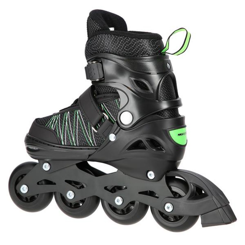 NH11912 A 2IN1 BLACK/GREEN SIZE M(35-38) IN-LINE SKATES/HOCKEY ICE SKATES