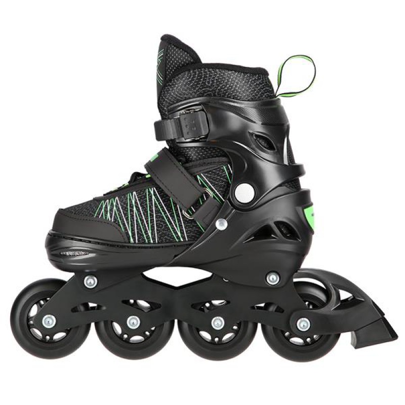 NH11912 A 2IN1 BLACK/GREEN SIZE M(35-38) IN-LINE SKATES/HOCKEY ICE SKATES