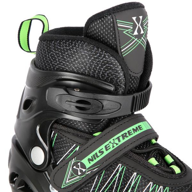 NH11912 A 2IN1 BLACK/GREEN SIZE M(35-38) IN-LINE SKATES/HOCKEY ICE SKATES