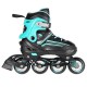 NH18190 2IN1 BLACK/BLUE SIZE M(34-38) IN-LINE SKATES/HOCKEY ICE SKATES