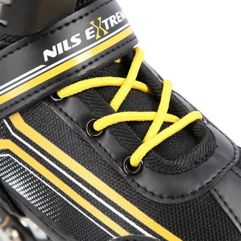 NH18190 2IN1 BLACK/ORANGE SIZE M(34-38) IN-LINE SKATES/HOCKEY ICE SKATES