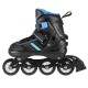 NH18191 2IN1 BLACK/BLUE SIZE M(34-38) IN-LINE SKATES/HOCKEY ICE SKATES