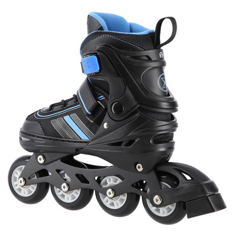 NH18191 2IN1 BLACK/BLUE SIZE M(34-38) IN-LINE SKATES/HOCKEY ICE SKATES