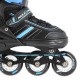 NH18191 2IN1 BLACK/BLUE SIZE M(34-38) IN-LINE SKATES/HOCKEY ICE SKATES