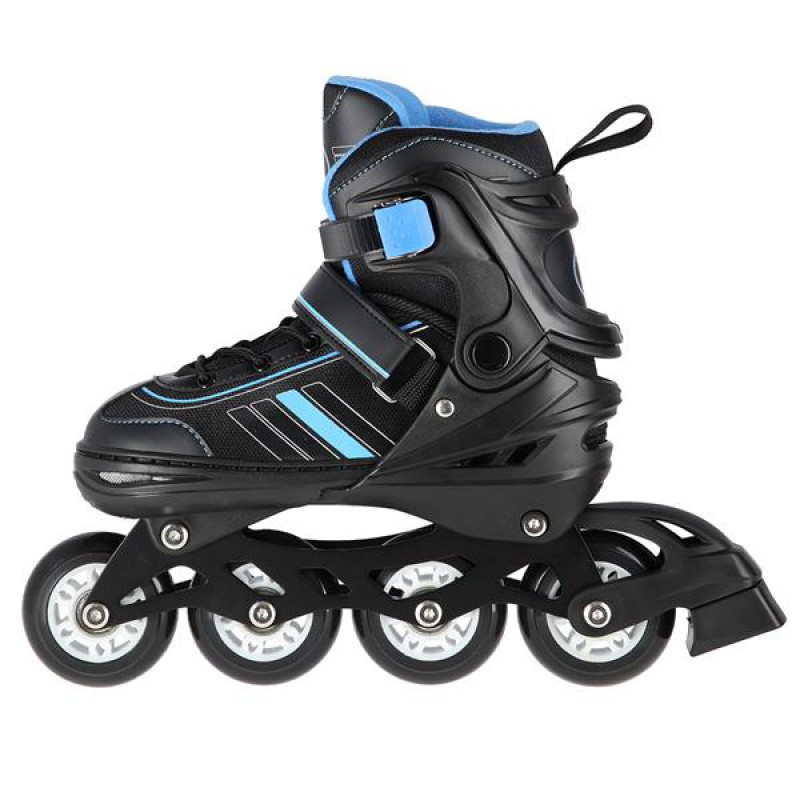 NH18191 2IN1 BLACK/BLUE SIZE L(34-38) IN-LINE SKATES/HOCKEY ICE SKATES