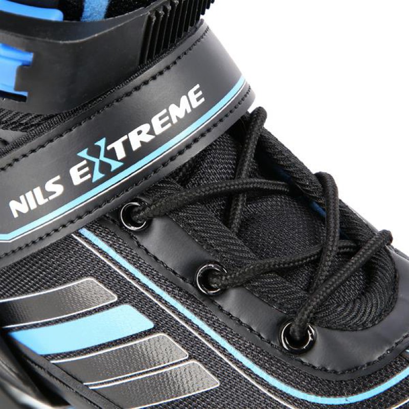 NH18191 2IN1 BLACK/BLUE SIZE L(34-38) IN-LINE SKATES/HOCKEY ICE SKATES