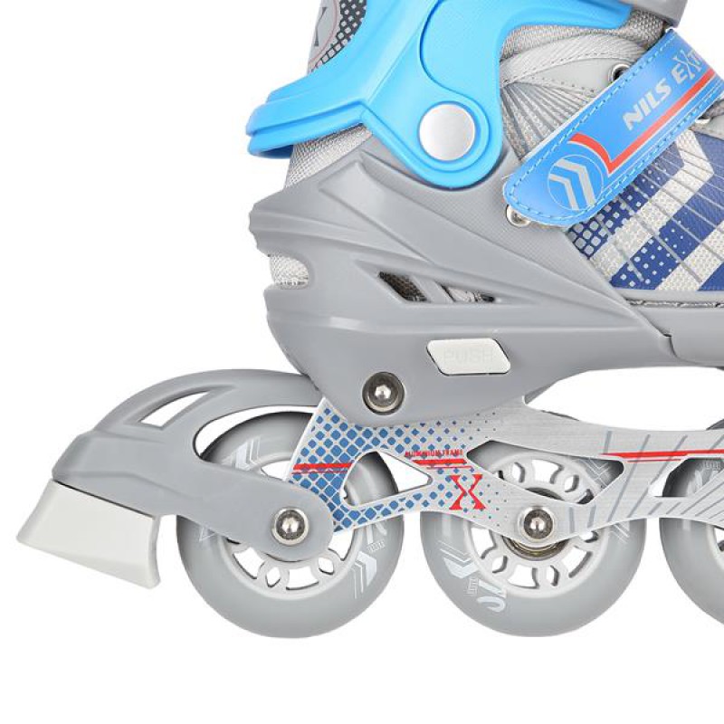 NH18192 4IN1 BLACK/BLUE SIZE S(29-33) IN-LINE SKATES/HOCKEY ICE SKATES