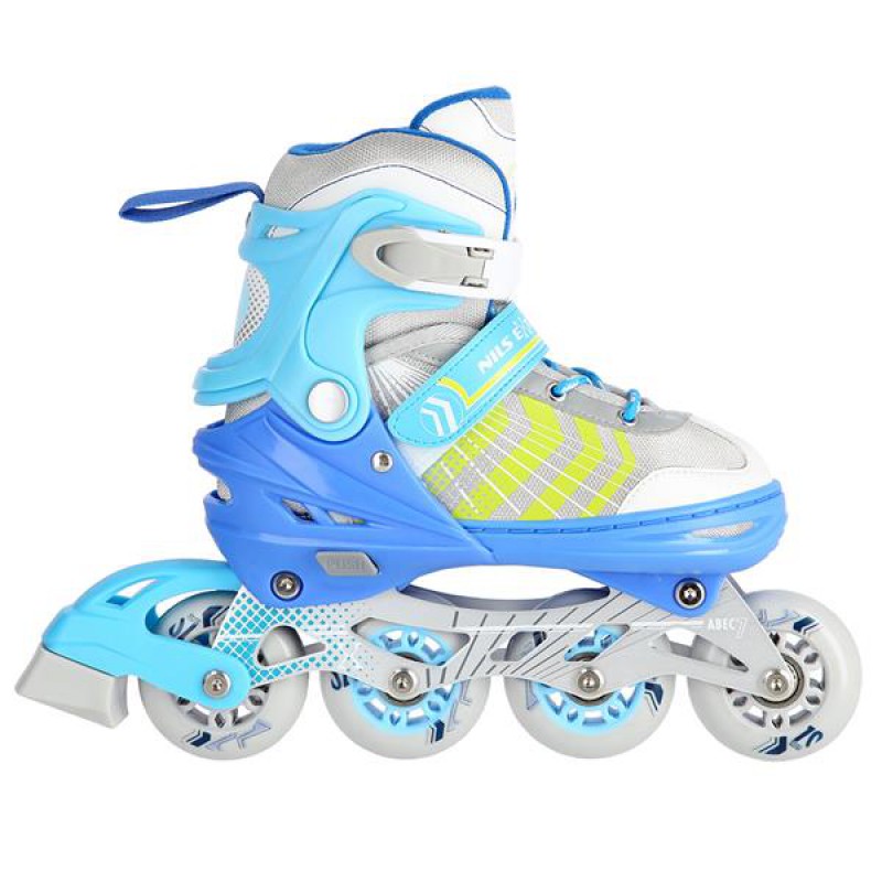 NH18192 4IN1 BLUE SIZE M(34-38) IN-LINE SKATES/HOCKEY ICE SKATES