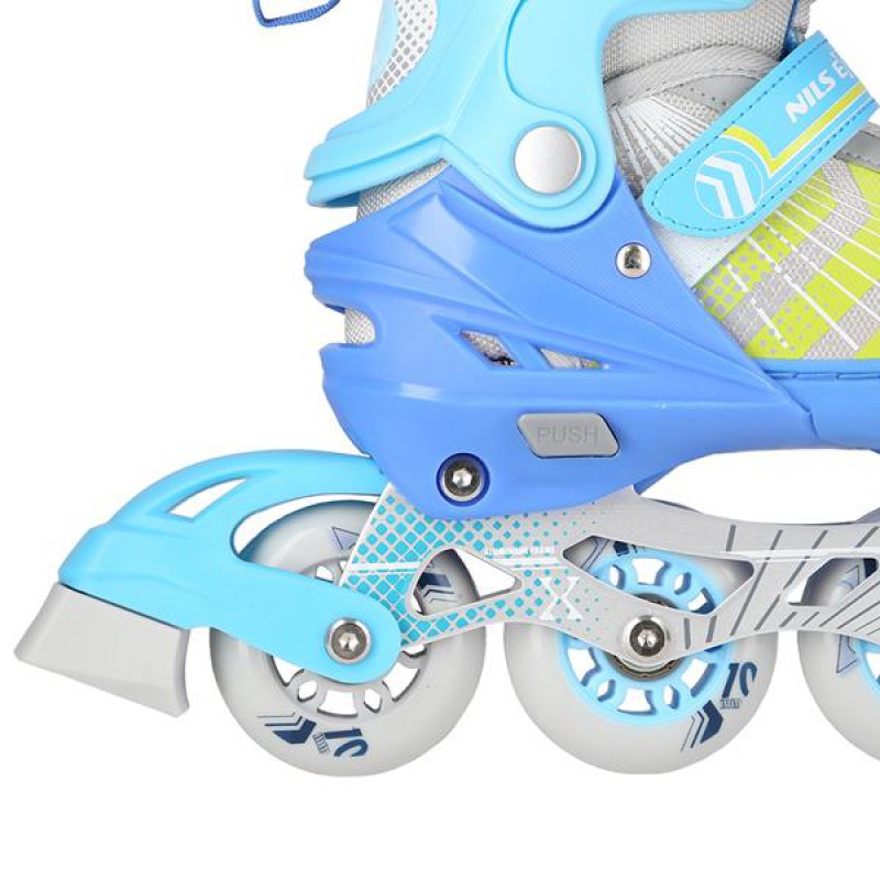 NH18192 4IN1 BLUE SIZE M(34-38) IN-LINE SKATES/HOCKEY ICE SKATES